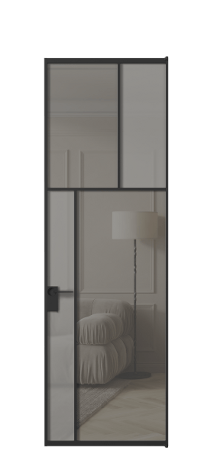 Дверь межкомнатная Мозаик АЛПЛ041.22 Алюминий Черный Сатинированное серое стекло, триплекс, 6 мм + Прозрачное серое стекло, триплекс Без короба чер Цена 168070 Стоимость комплекта двери включает:
1. Полотно (600/650/700/750/800/850/900/950*2000-2400 мм).
2. Короб
3. Комплект фурнитуры (2 торцевые петли и магнитный замок с ответной планкой). Фабрика дверей Волховец 8 (800) 551 43 19 Межкомнатная дверь Мозаик АЛПЛ041.22 Алюминий Черный Сатинированное серое стекло, триплекс, 6 мм + Прозрачное серое стекло, триплекс Цена 168070 ₽ | Volhovec