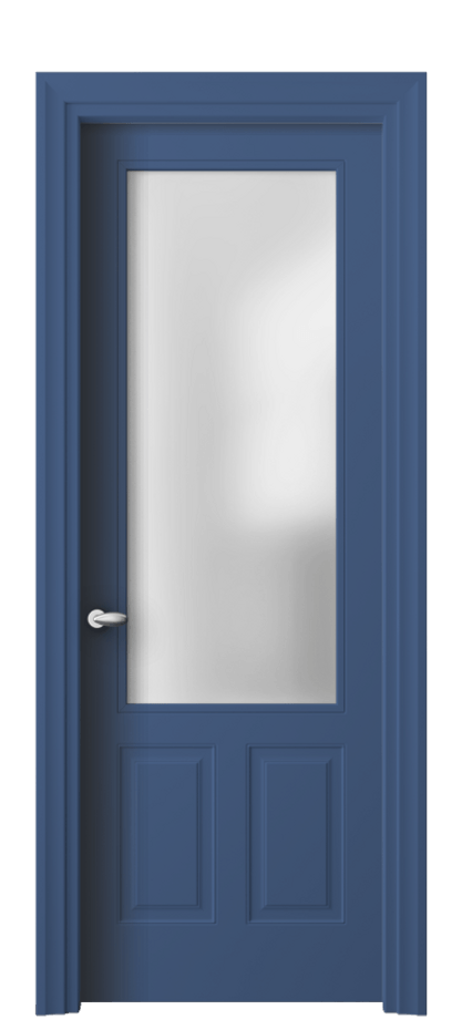 Межкомнатная дверь Эссе 8522 Матовый белоснежный Сатинированное стекло Цена 91499 ₽ | Volhovec