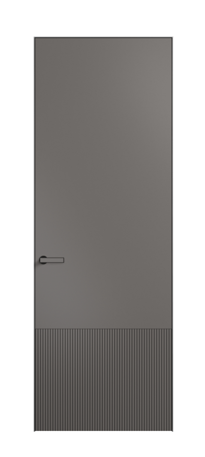 Дверь межкомнатная Velvet АКП 8202 Матовый классический серый. Скрытый короб Черный Цена 70020 . Фабрика дверей Волховец 8 (800) 551 43 19 Межкомнатная дверь Velvet АКП 8202 Матовый классический серый. Цена 70020  | Volhovec