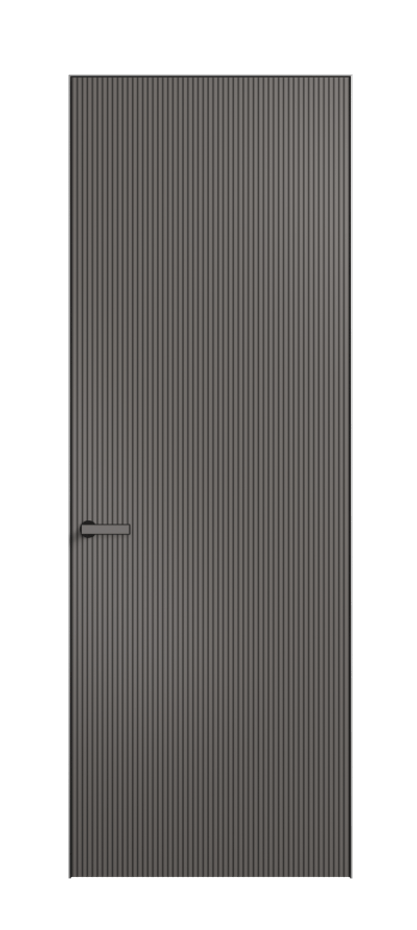 Дверь межкомнатная Velvet АКП 8201 Матовый классический серый. Скрытый короб Черный Цена 70020 . Фабрика дверей Волховец 8 (800) 551 43 19 Межкомнатная дверь Velvet АКП 8201 Матовый классический серый. Цена 70020  | Volhovec