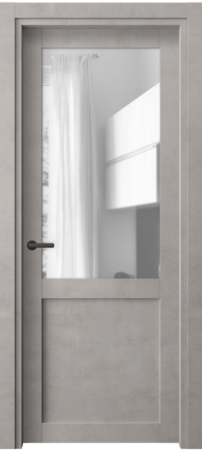 Межкомнатная дверь Нео 2122 Леон серебро Прозрачное стекло, триплекс Цена 44100 ₽ | Volhovec