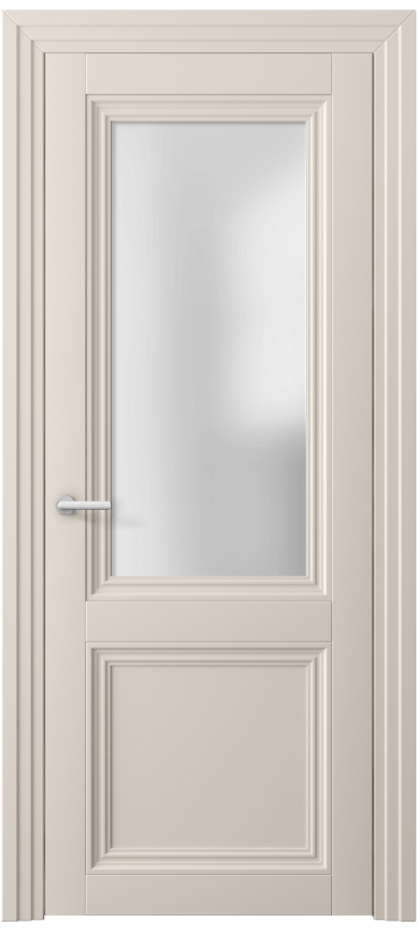 Дверь межкомнатная Центро 2524 ПЭТ пудровый бежевый Сатинированное стекло Каскадный наличник ПЭПБ Цена 43260 ₽ Наличники уже входят в базовый комплект. Фабрика дверей Волховец 8 (800) 551 43 19 Межкомнатная дверь Центро 2524 ПЭТ пудровый бежевый Сатинированное стекло Цена 43260 ₽ | Volhovec