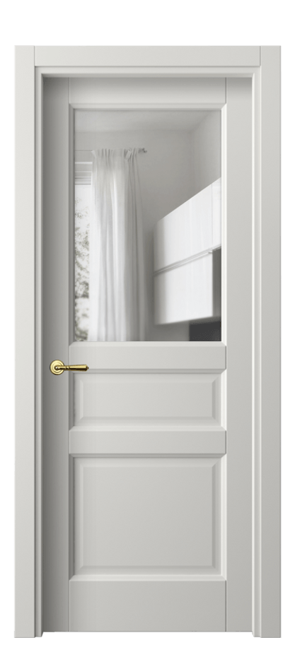 Межкомнатная дверь Галант 1432 Матовый серый Прозрачное стекло Цена 55020 ₽ | Volhovec