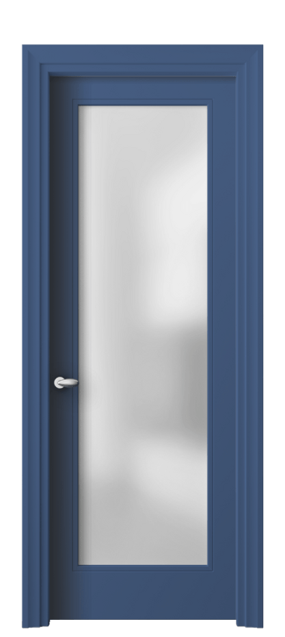 Межкомнатная дверь Эссе 8502 Матовый белоснежный Сатинированное стекло Цена 91499 ₽ | Volhovec