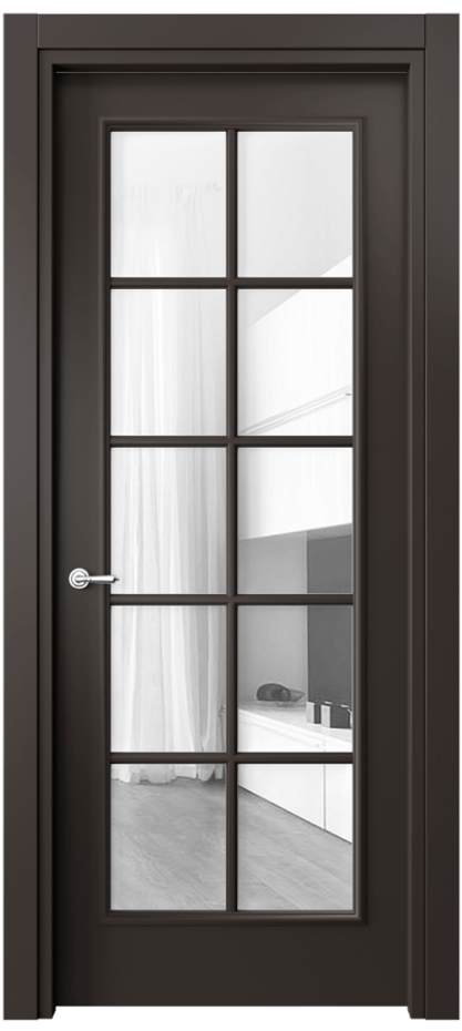 Дверь межкомнатная Paris 8102 Матовый антрацит Прозрачное стекло, 4 мм Гладкий наличник МАН Цена 60810 ₽ Наличники уже входят в базовый комплект. Фабрика дверей Волховец 8 (800) 551 43 19 Межкомнатная дверь Paris 8102 Матовый антрацит Прозрачное стекло, 4 мм Цена 60810 ₽| Volhovec