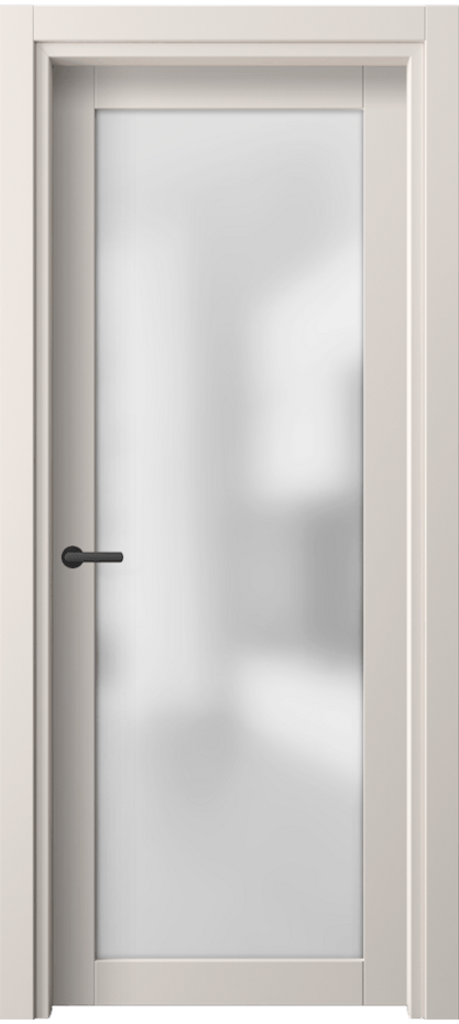 Межкомнатная дверь Нео 2102 ПЭТ тёплый-белый Сатинированное стекло Цена 33280 ₽ | Volhovec