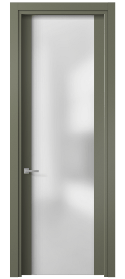 Дверь межкомнатная Planum 4114 Матовый оливковый тёмный Сатинированное стекло Гладкий наличник МОТ Цена 55699 ₽ Наличники уже входят в базовый комплект. Фабрика дверей Волховец 8 (800) 551 43 19 Межкомнатная дверь Planum 4114 Матовый оливковый тёмный Сатинированное стекло Цена 55699 ₽ | Volhovec