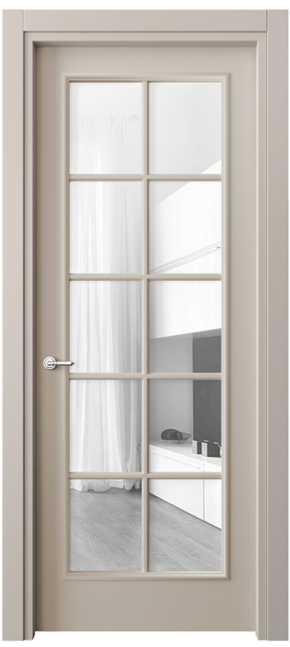 Дверь межкомнатная Paris 8102 Матовый светло-бежевый Прозрачное стекло, 4 мм Гладкий наличник МСБЖ Цена 60810 ₽ Наличники уже входят в базовый комплект. Фабрика дверей Волховец 8 (800) 551 43 19 Межкомнатная дверь Paris 8102 Матовый светло-бежевый Прозрачное стекло, 4 мм Цена 60810 ₽| Volhovec
