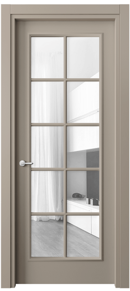 Дверь межкомнатная Paris 8102 Матовый бисквитный Прозрачное стекло, 4 мм Гладкий наличник МБСК Цена 60810 ₽ Наличники уже входят в базовый комплект. Фабрика дверей Волховец 8 (800) 551 43 19 Межкомнатная дверь Paris 8102 Матовый бисквитный Прозрачное стекло, 4 мм Цена 60810 ₽| Volhovec