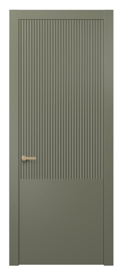 Межкомнатная дверь Альба 8646 Матовый оливковый тёмный  Цена 50400 ₽ | Volhovec