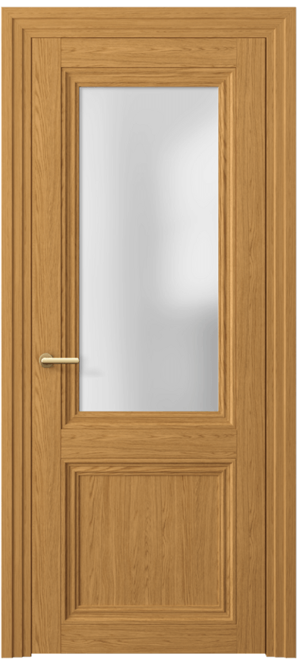 Межкомнатная дверь Центро 2524 Ванильный дуб Сатинированное стекло Цена 53440 ₽ | Volhovec