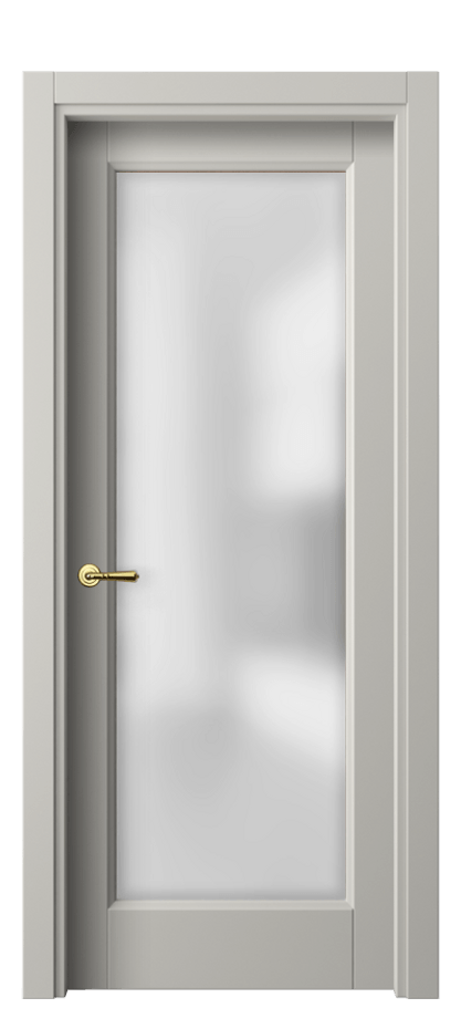Межкомнатная дверь Галант 1402 Матовый тёплый серый Сатинированное стекло Цена 55020 ₽ | Volhovec