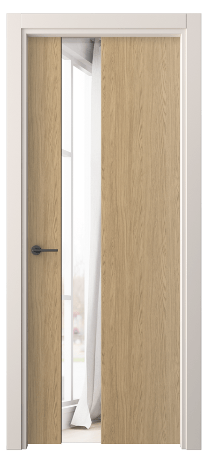 Межкомнатная дверь Freedom 4224 Жемчужный дуб Двустороннее зеркало, триплекс Цена 44940 ₽ | Volhovec