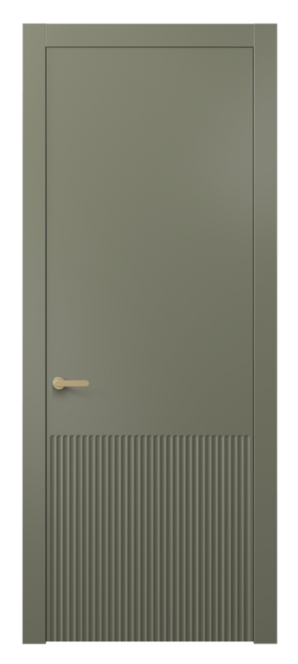 Межкомнатная дверь Альба 8645 Матовый оливковый тёмный  Цена 38850 ₽ | Volhovec