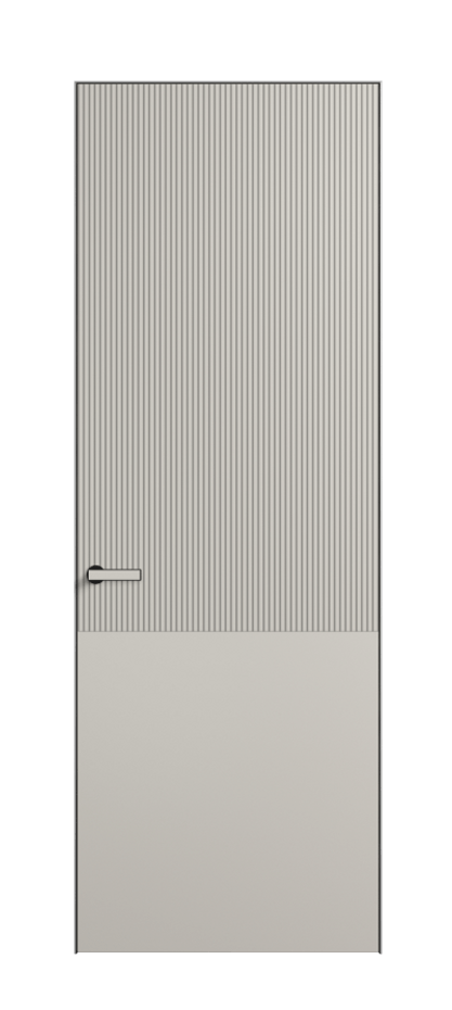 Дверь межкомнатная Velvet АКП 8205 Матовый облачно-серый. Скрытый короб Черный Цена 70020 . Фабрика дверей Волховец 8 (800) 551 43 19 Межкомнатная дверь Velvet АКП 8205 Матовый облачно-серый. Цена 70020  | Volhovec