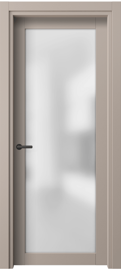 Межкомнатная дверь Нео 2102 ПЭТ серо-коричневый  Сатинированное стекло Цена 33280 ₽ | Volhovec