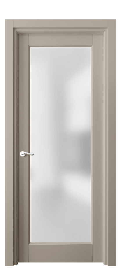 Межкомнатная дверь Лигнум 0700 Матовый бисквитный Сатинированное стекло Цена 99850 ₽ | Volhovec