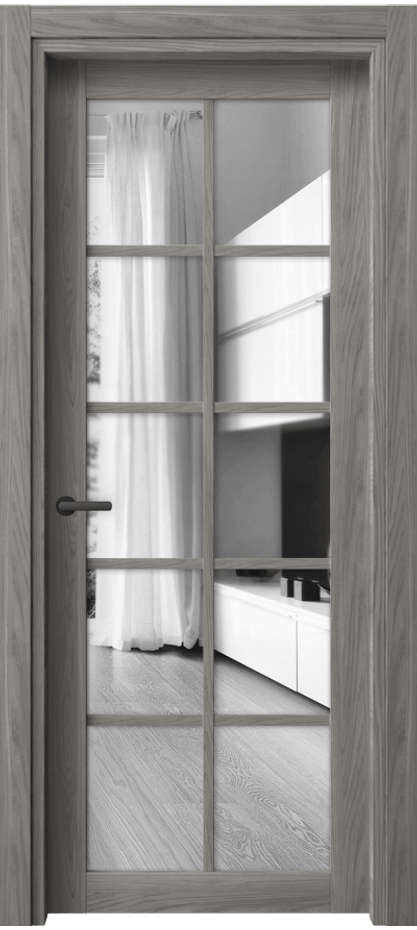 Межкомнатная дверь Нео 2106 Имбирный ясень Двустороннее зеркало, триплекс Цена 42730 ₽ | Volhovec