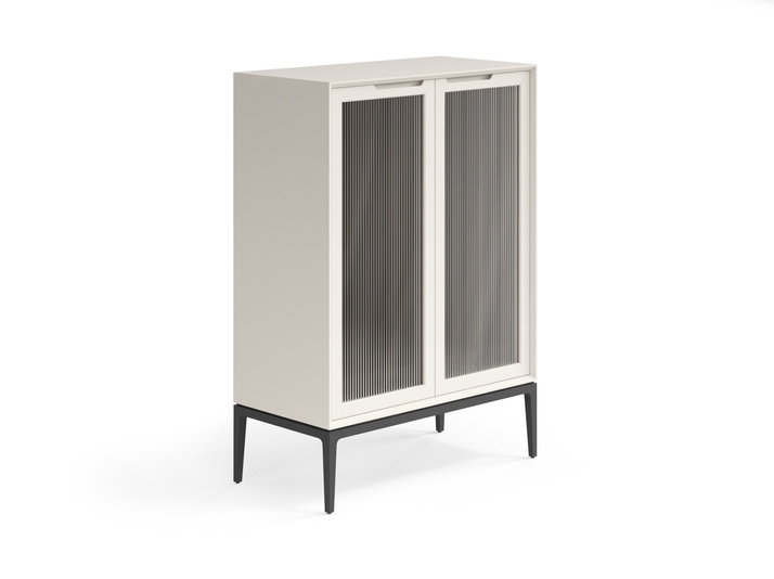 Мебель Витрина Вельвет. Цвет Матовый облачно-серый. Материал Гладкая эмаль. Коллекция Витрина Вельвет. Картинка.