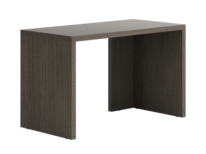 Мебель Стол Модуле письменный с двумя опорами. Цвет Эвкалипт серый матовый фризе. Материал Шпон эвкалипта НатурВуд. Коллекция Стол Модуле письменный с двумя опорами. Картинка.