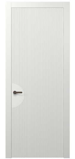 Дверь межкомнатная АКП 8624 МССР. Цвет Матовый светло-серый. Материал Гладкая эмаль. Коллекция Дюна. Картинка.