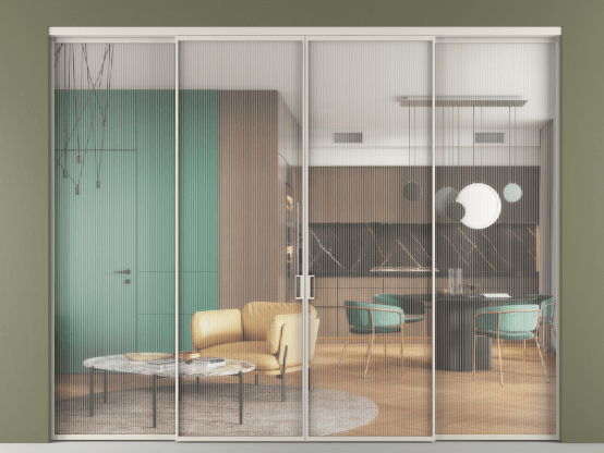 Алюминевая перегородка АЛПР 040.01_АОС_Moru_new. Цвет Алюминий облачно-серый. Материал Алюминий в эмали. Коллекция Перегородка Формато внутри проёма 4 створки. Фото. Алюминевая перегородка АЛПР 040.01_АОС_Moru_new. Цвет Алюминий облачно-серый. Материал Алюминий в эмали. Коллекция Перегородка Формато внутри проёма 4 створки. Картинка.