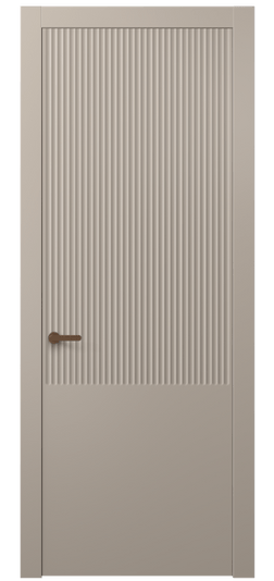 Дверь межкомнатная АКП 8646 МБСК. Цвет Матовый бисквитный. Материал Гладкая эмаль. Коллекция Альба. Картинка.