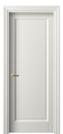 Дверь межкомнатная 1401 СТБЛ. Цвет Софт-тач белоснежный. Материал Полипропилен. Коллекция Galant. Картинка.