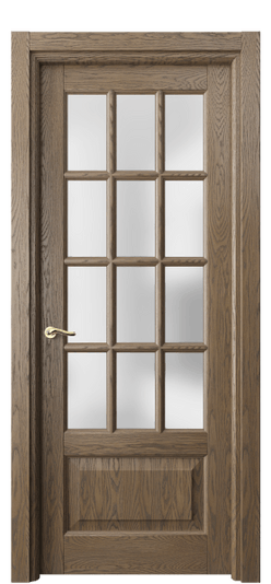 Дверь межкомнатная 0728 ДММ.Б САТ. Цвет Дуб мраморный брашированный. Материал Массив дуба брашированный. Коллекция Лигнум. Картинка.