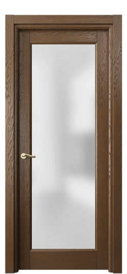Дверь межкомнатная 0700 ДКР.Б САТ. Цвет Дуб королевский брашированный. Материал Массив дуба брашированный. Коллекция Лигнум. Картинка.