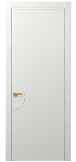 Дверь межкомнатная АКП 8604 МССР. Цвет Матовый светло-серый. Материал Гладкая эмаль. Коллекция Фрэйм. Картинка.