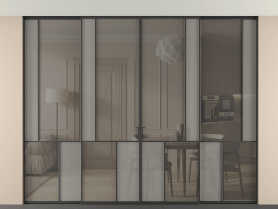 Алюминевая перегородка vntp4_3 ЧЕР. Цвет Алюминий Черный. Материал Алюминий. Коллекция Перегородка Мозаик внутри проёма скрытое крепление в потолок 4 створки. Фото. Алюминевая перегородка vntp4_3 ЧЕР. Цвет Алюминий Черный. Материал Алюминий. Коллекция Перегородка Мозаик внутри проёма скрытое крепление в потолок 4 створки. Картинка.