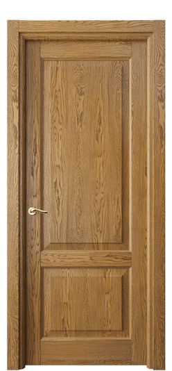 Дверь межкомнатная 0741 ДМД.Б. Цвет Дуб медовый брашированный. Материал Массив дуба брашированный. Коллекция Лигнум. Картинка.