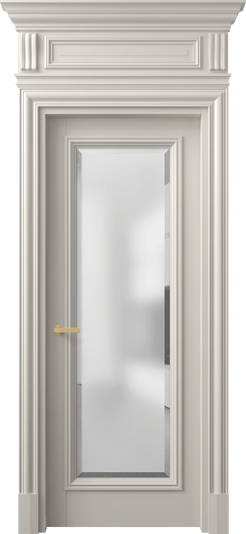 Дверь межкомнатная 7300 МОС САТ-Ф. Цвет Матовый облачно-серый. Материал Гладкая эмаль. Коллекция Антик. Картинка.